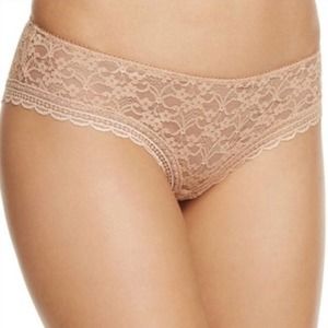 NEW! FREE PEOPLE lace hipster nude panty undies panties brown lingerie undies​ L